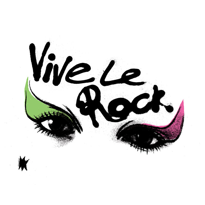 ucocollective T-shirts design viva le rock wornby