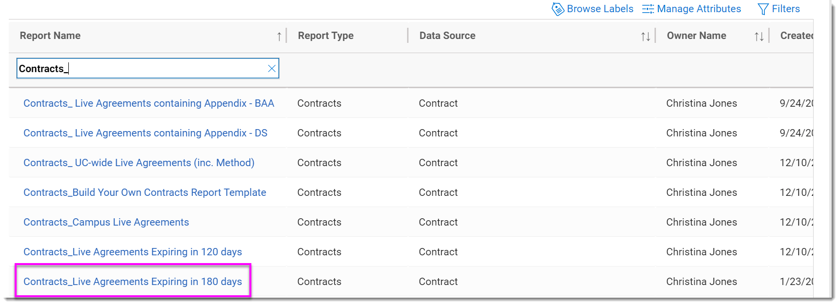 How to Setup a Report for Expiring Contracts Supply Chain Knowledge Base