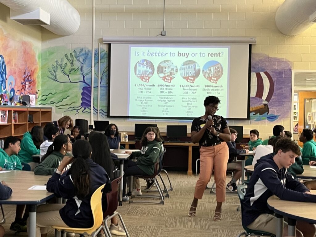 State Employees Credit Union Visits Weddington Middle School to discuss