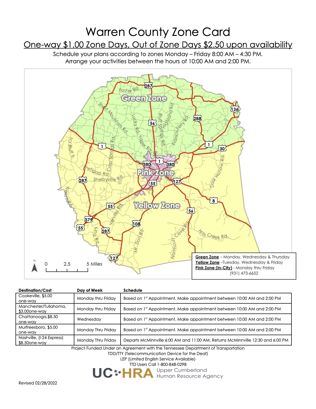 WarrenCounty UCHRA Public Transportation
