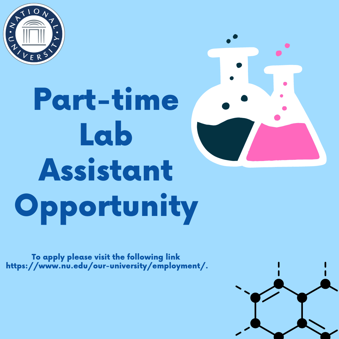 Parttime Lab Assistant National University UCSD Chemistry