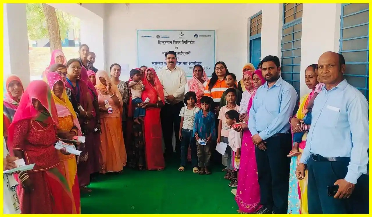 Hindustan Zinc Health Camps Benefit Over 1,100 Rural Residents Across Rajasthan and Uttarakhand | Udaipur Kiran
