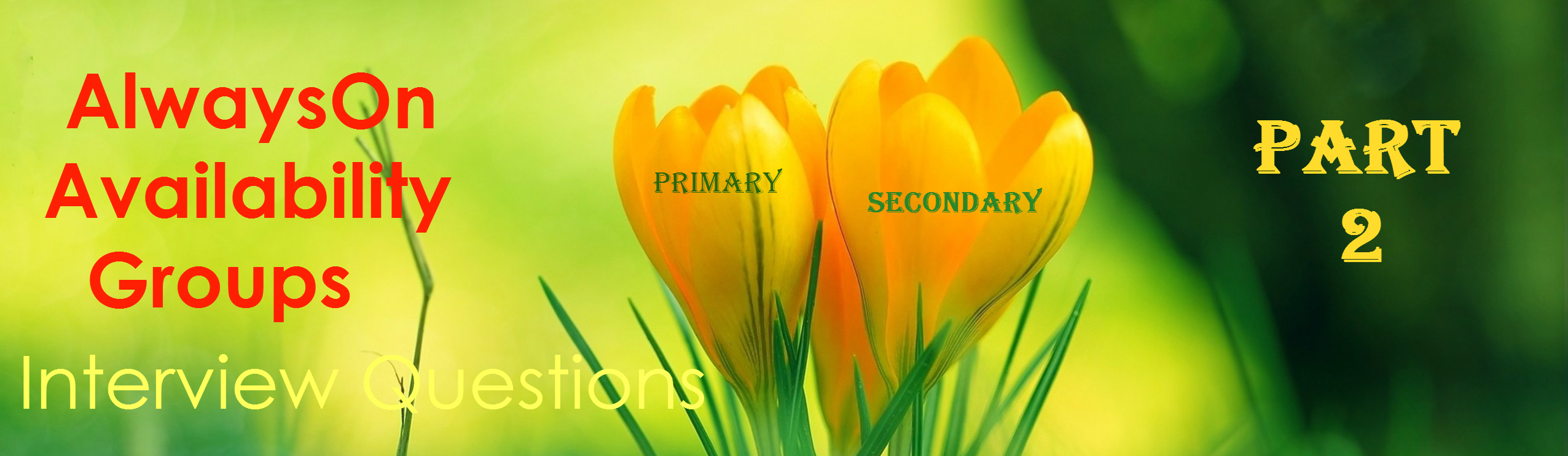 SQL DBA AlwaysOn interview questions and answers