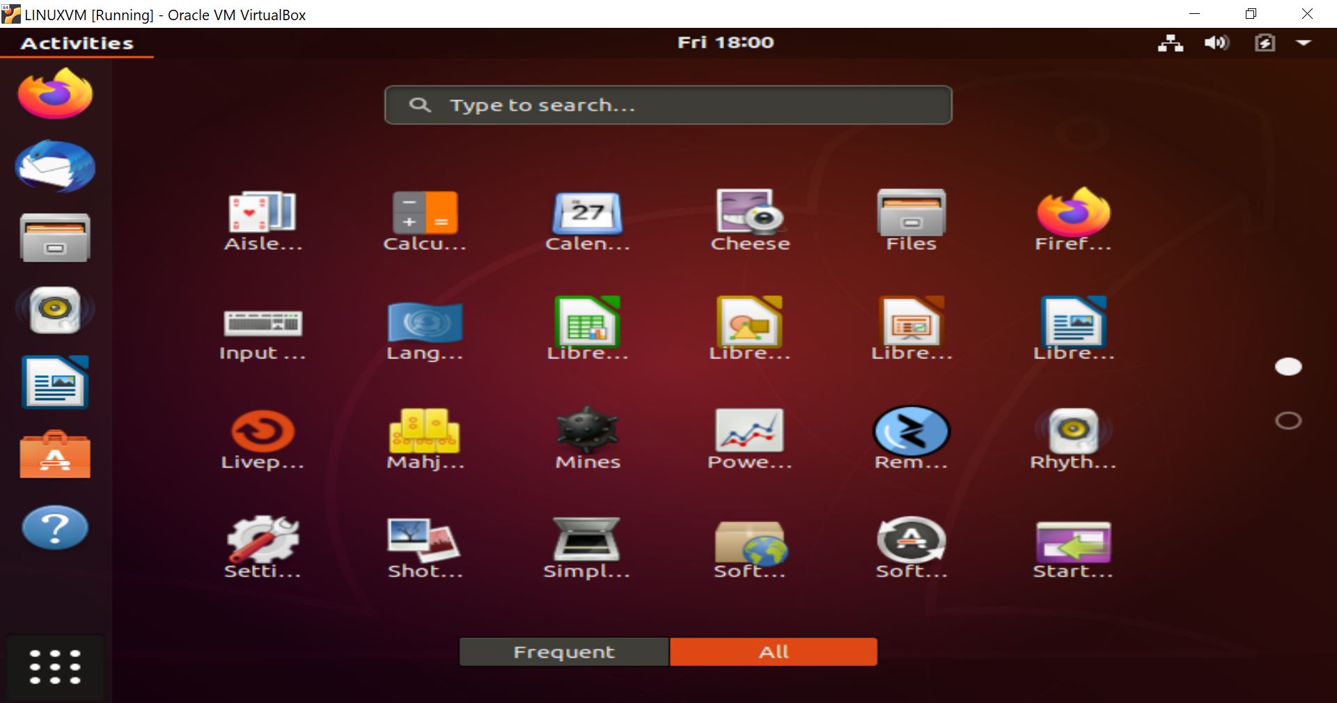 Ubuntu terminal based linux virtualbox full screen mpolasvegas