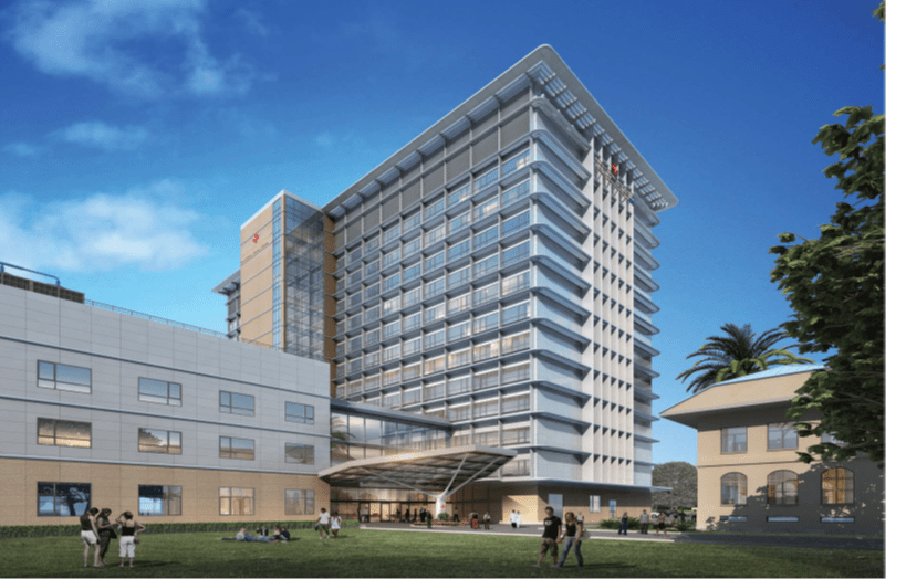 The Central Block in the Port of Spain General Hospital UDeCOTT site