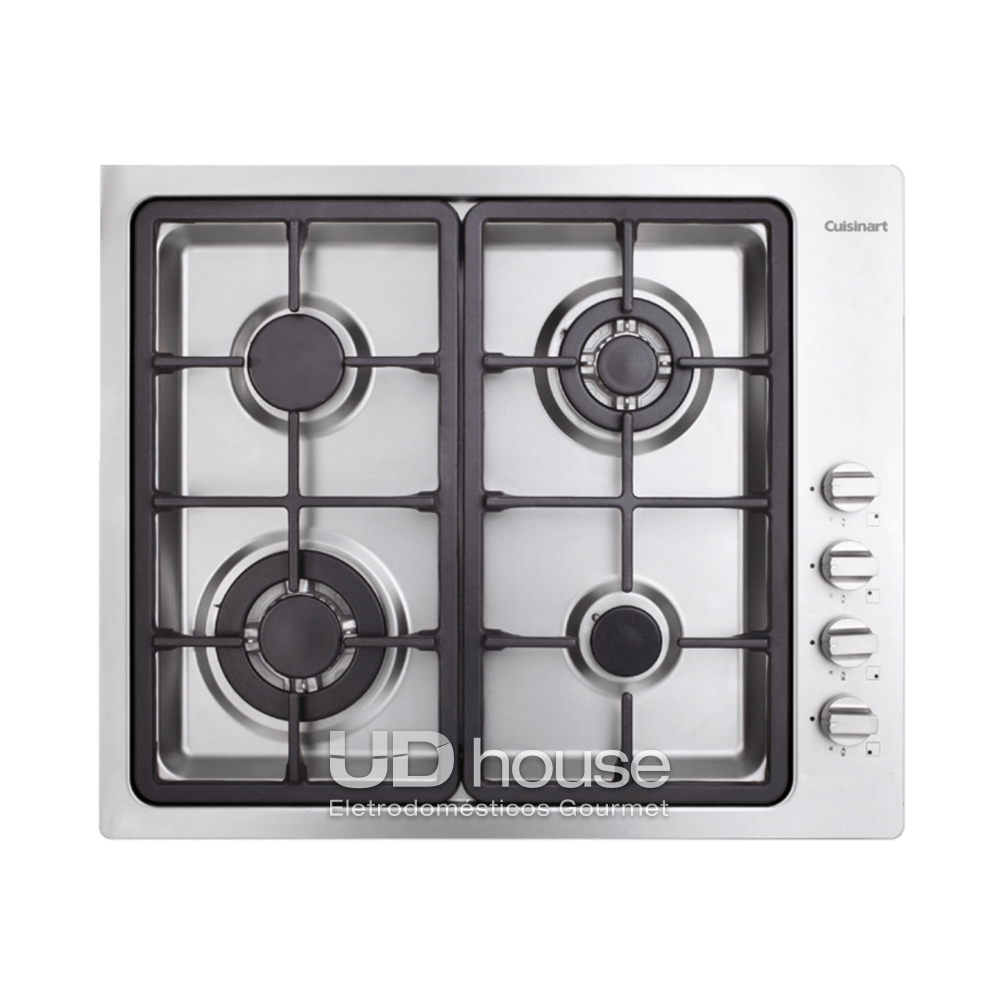COOKTOP A GÁS ARKTON 4 QUEIMADORES INOX 60 CM 220V CUISINART