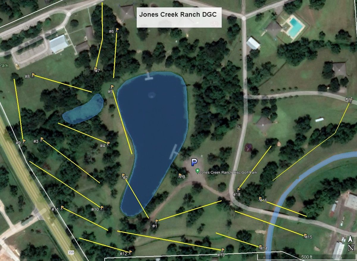 Jones Creek Ranch Park Richmond, TX UDisc Disc Golf Course Directory