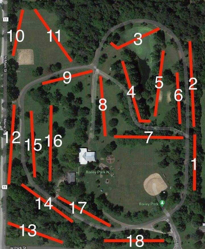 Bailey Park Disc Golf Camp Point, IL UDisc Disc Golf Course Directory