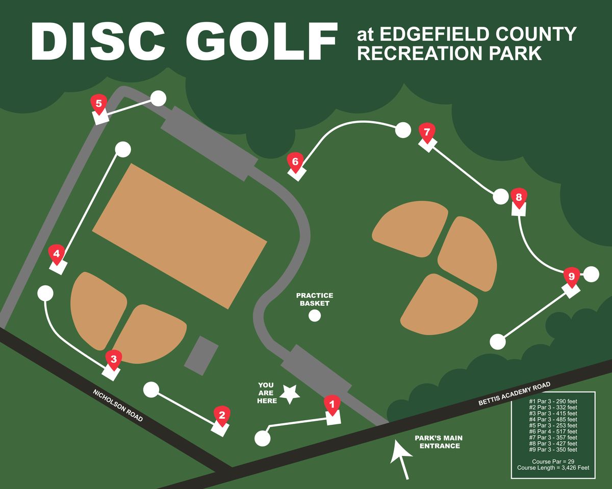 Edgefield County Disc Golf Course Events