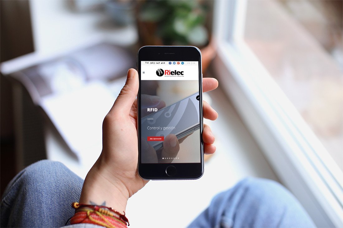 Diseno Web Ontinyent Estilo Industrial Sistema Rfid Rielec Uebart