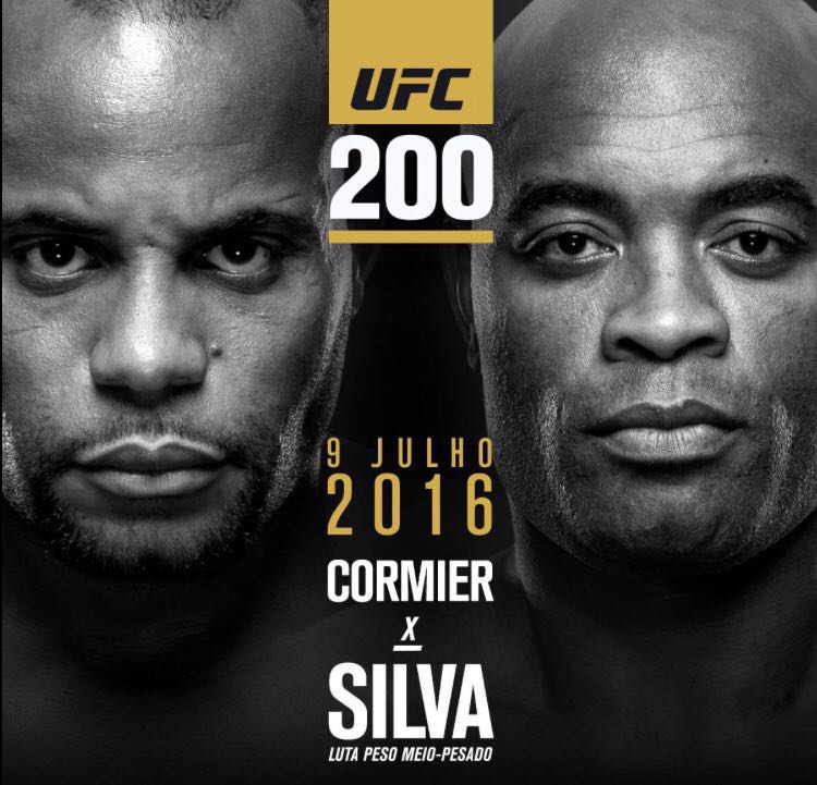 Anderson Silva enfrenta Cormier no UFC 200; Tate e Nunes fazem a luta