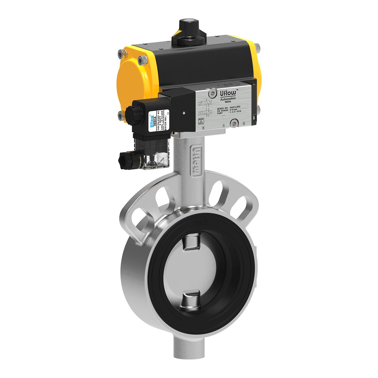 Butterfly Valve Uflow Automation