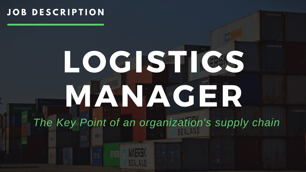 Logistics Manager Job Description uFoodin