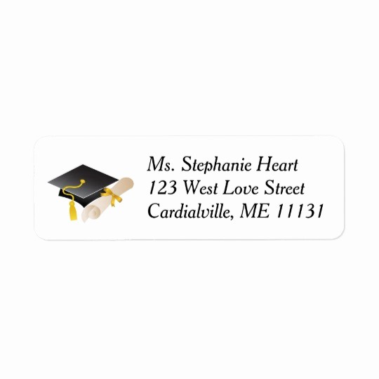 50 Graduation Address Labels Template Free Template