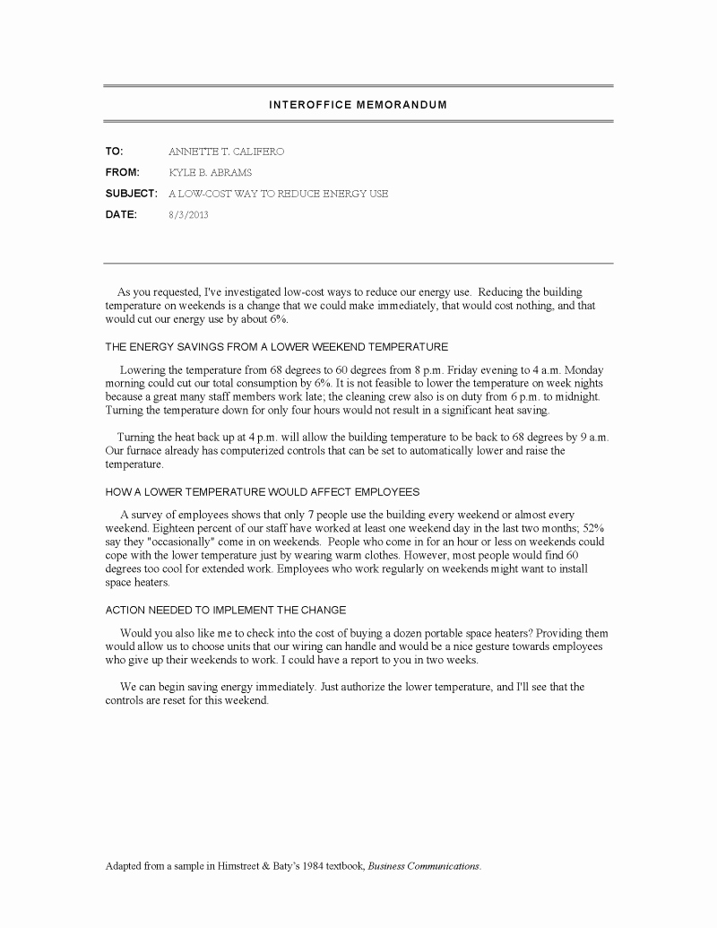 50 How To Draft A Memo