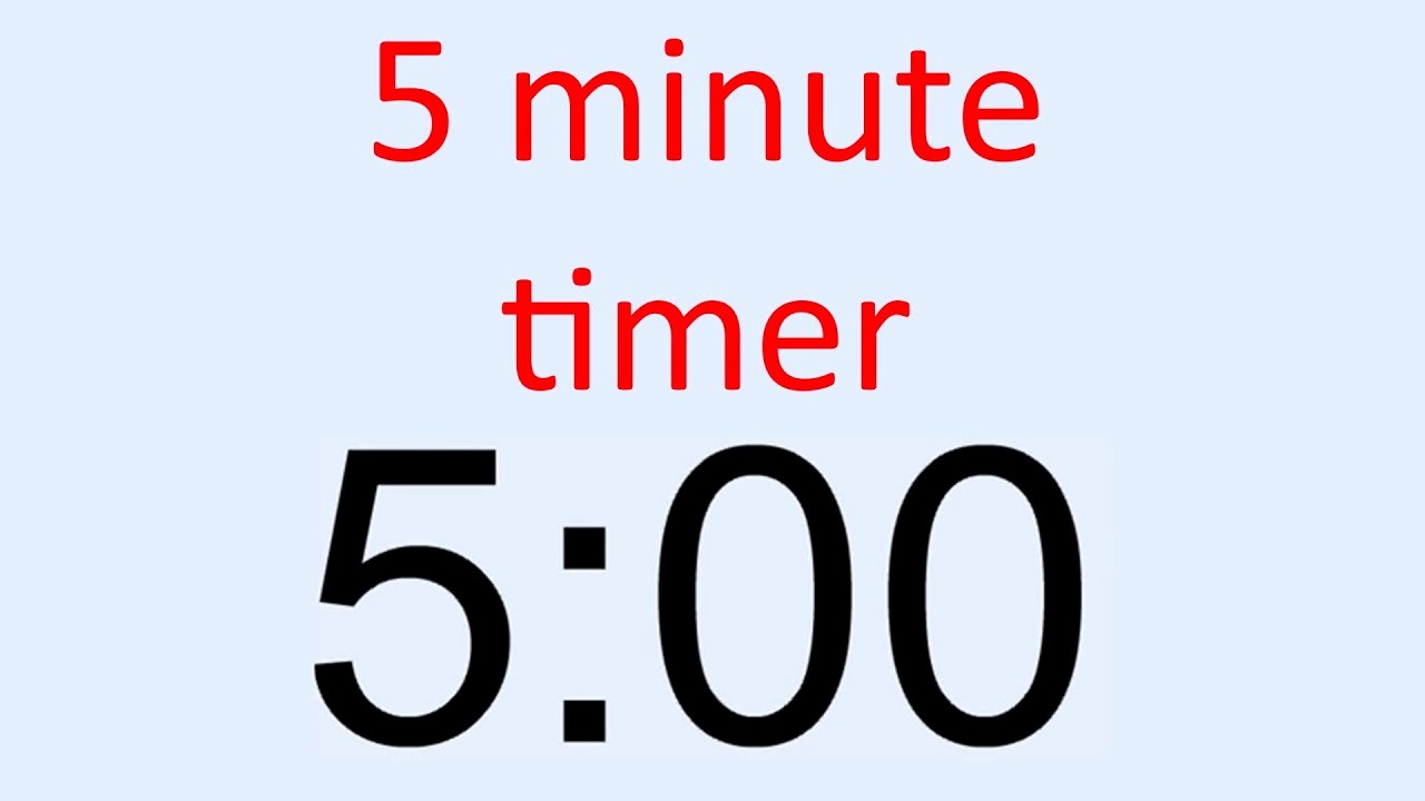 50 Set Timer For 5 Mins