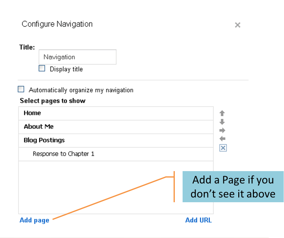 Arranging the Google Site Navigation Bar UGA Edit 2000