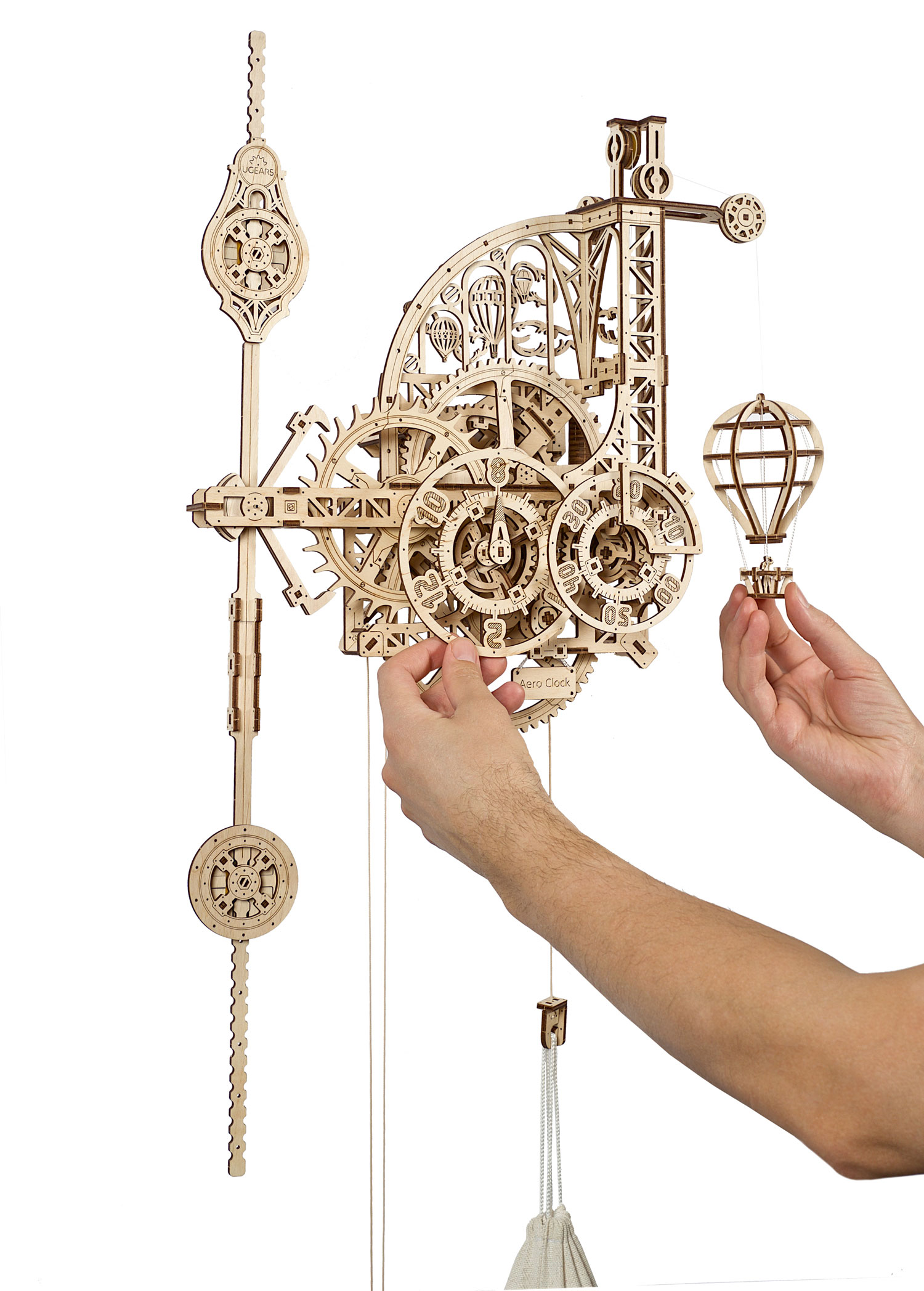Ugears Aero Clock Mechanical Model Kit from Ugears Australia