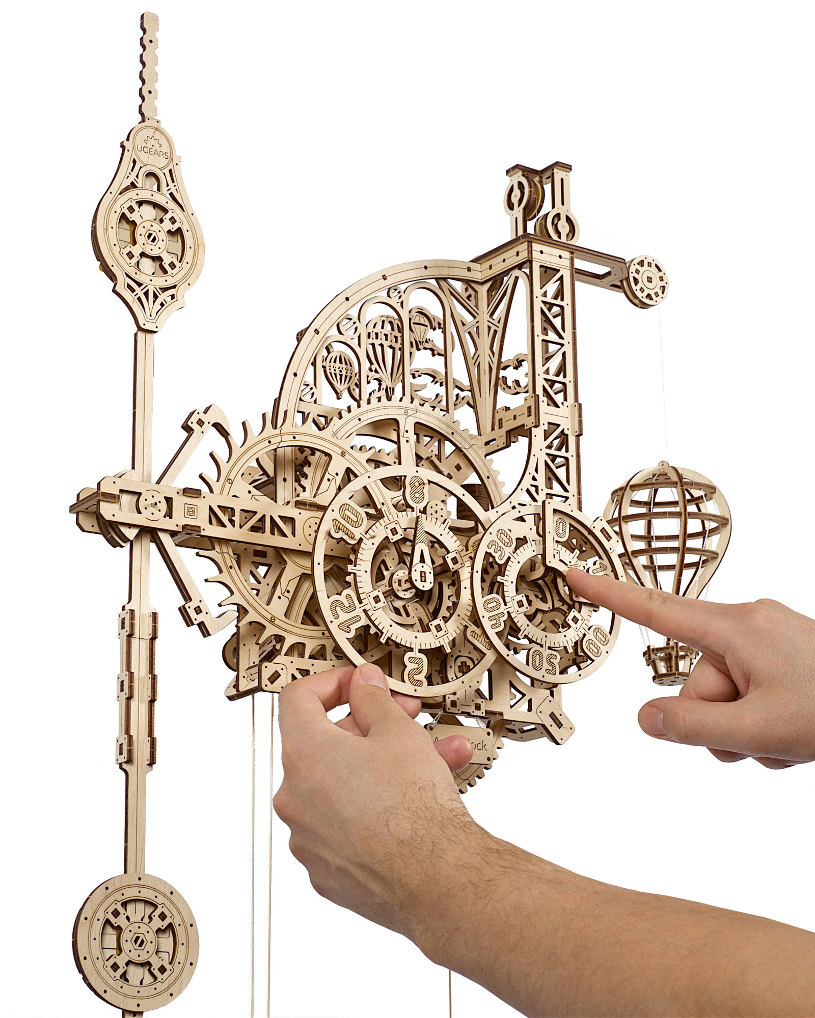 Ugears Aero Clock Mechanical Model Kit from Ugears Australia