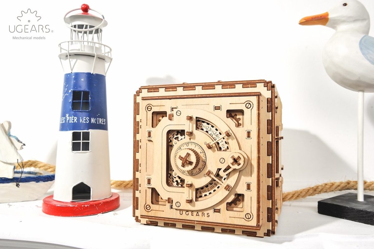 UGears Safe Puzzle Wooden Mechanical 3D Model
