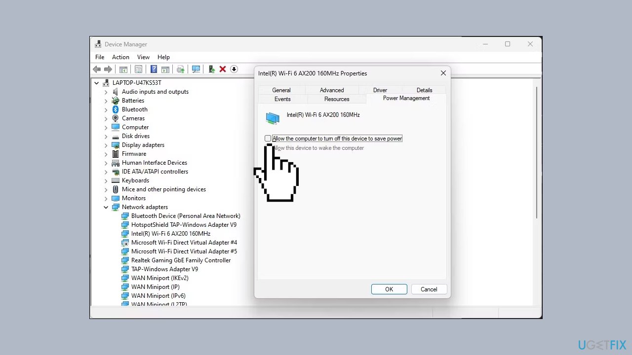 How to fix missing WiFi option in Windows?