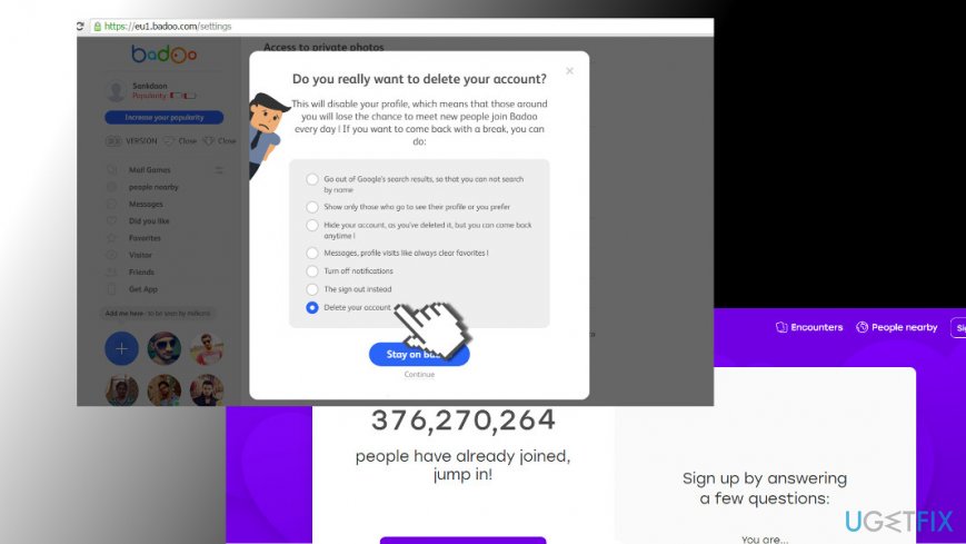 Scroll down to the bottom of the page where it says 'delete account' and follow the instructions given. How To Delete Badoo Profile
