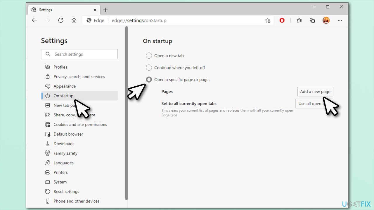 Microsoft Edge New Tab Google