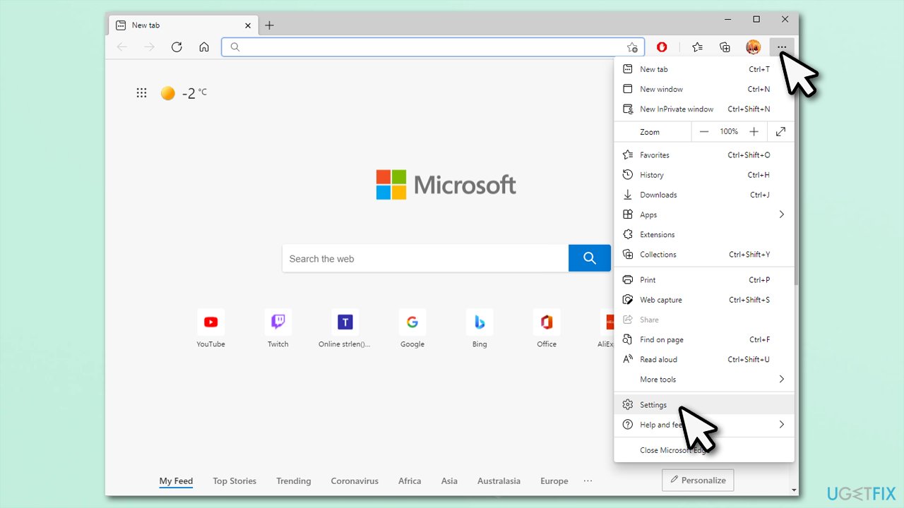 How to change Microsoft Edge homepage and new tab function?