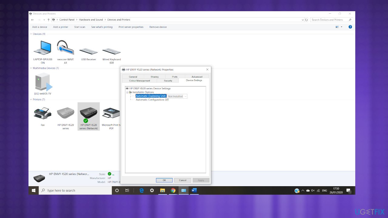 How to fix duplex printing is not working?