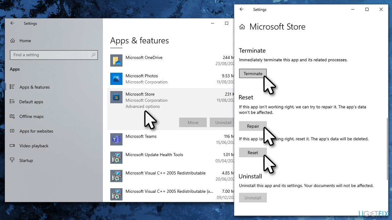 How to fix Microsoft Store error 0x8004E103?