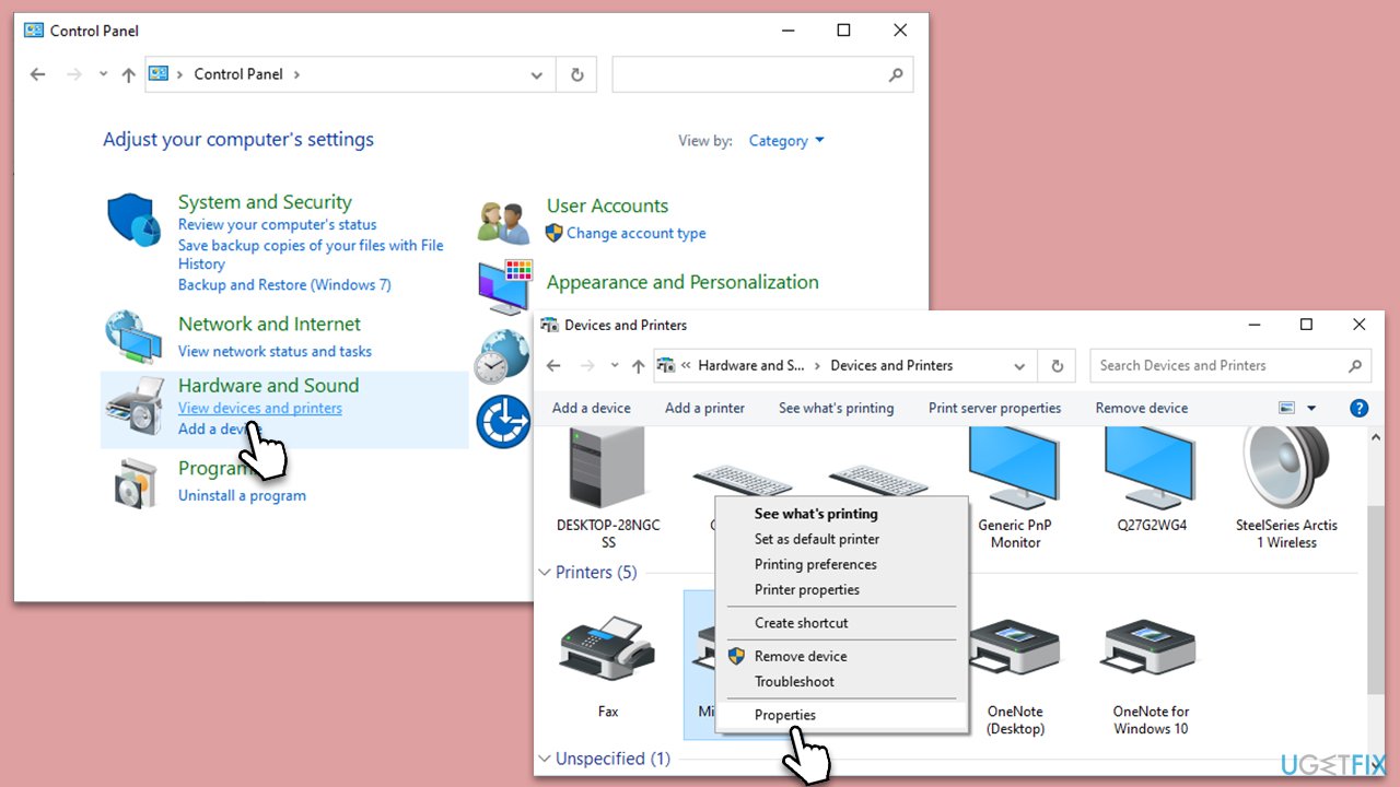 How to fix "Printer settings could not be saved" error in Windows?