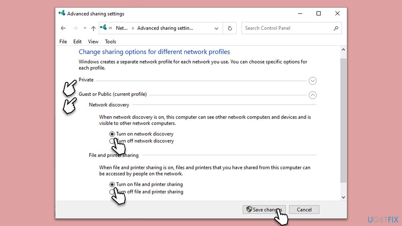 How to fix "Printer settings could not be saved" error in Windows?