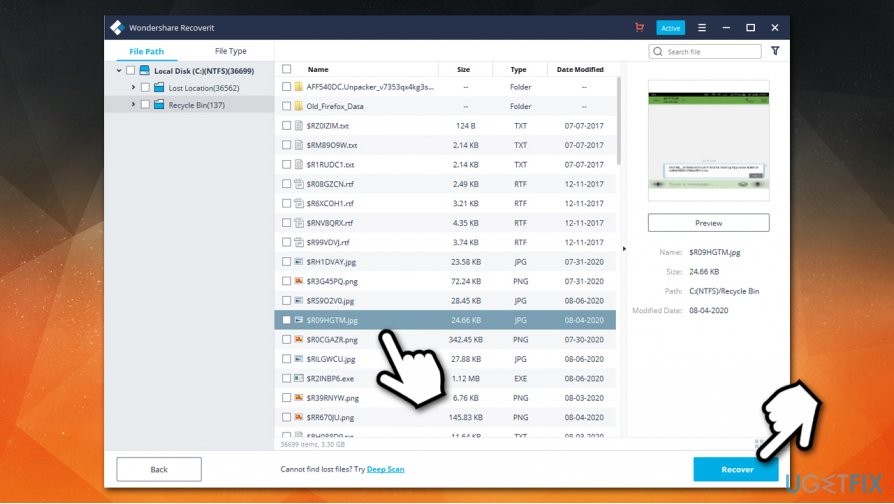 How to recover files deleted from Recycle Bin?