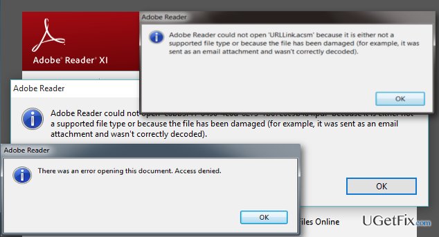 How to fix PDF opening error on Windows 10?