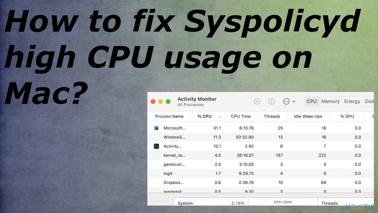 How to fix Syspolicyd high CPU usage on Mac?