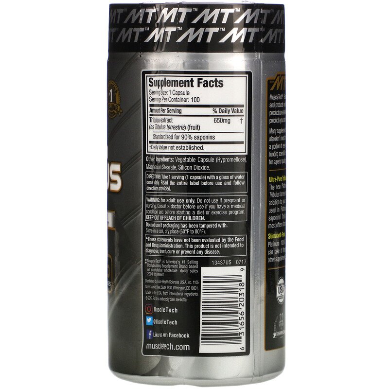 Platinum Tribulus UltraPure Tribulus Extract 650mg for male