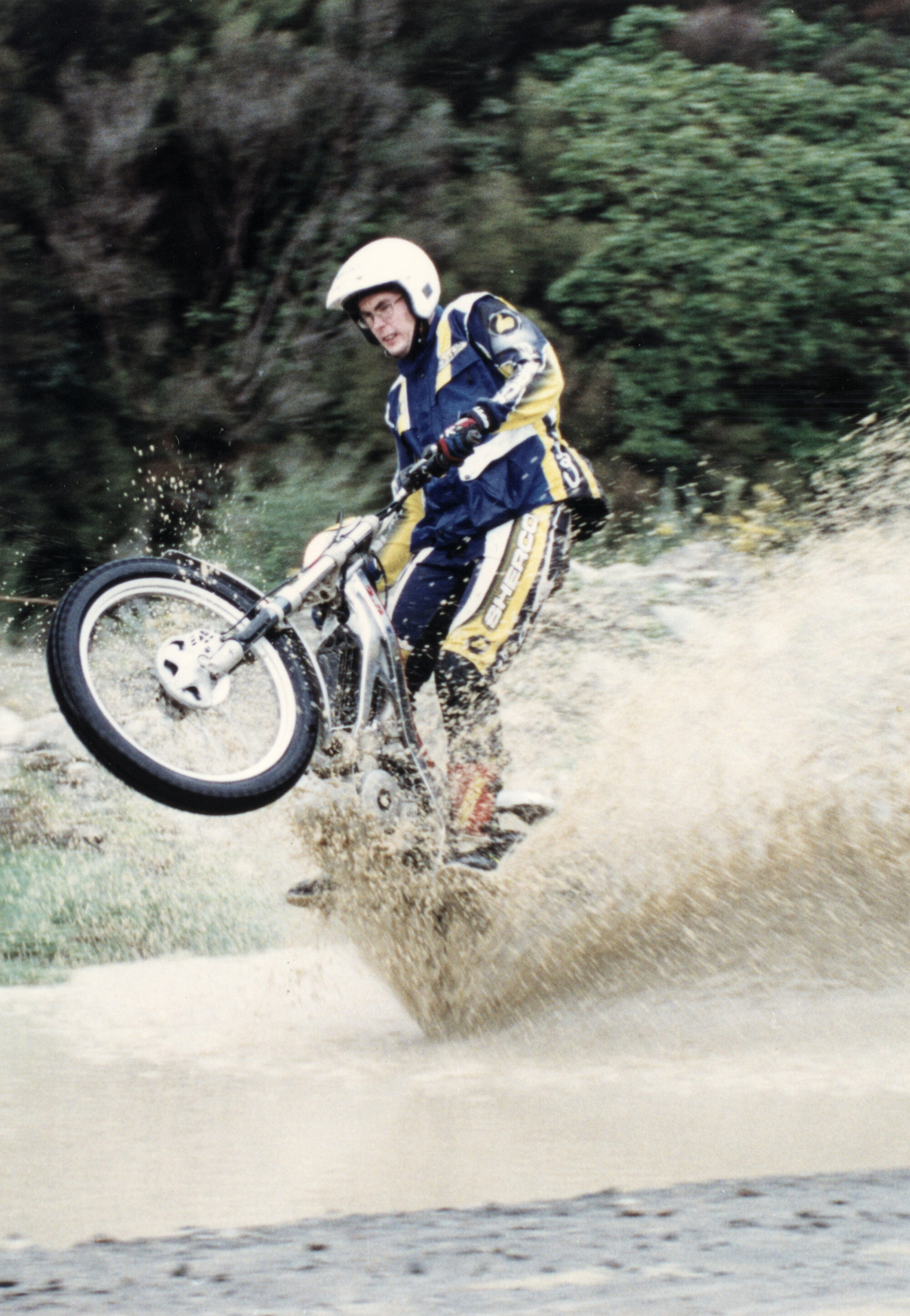 Motorcycle trials, Whiteman's Valley; Tony Smith, of Palmerston North