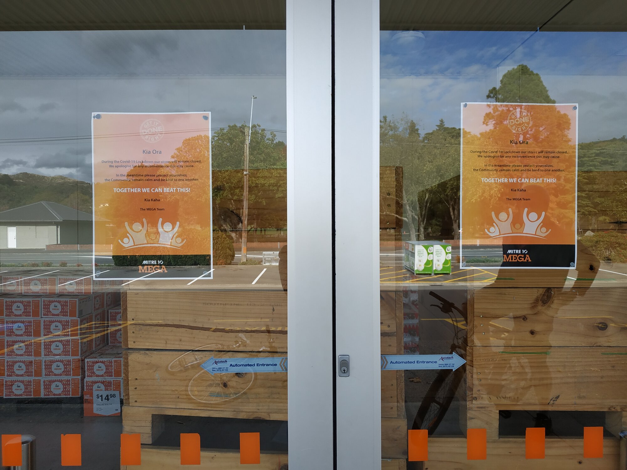 Mitre 10 during Covid19 level 4 lockdown Upper Hutt City Library