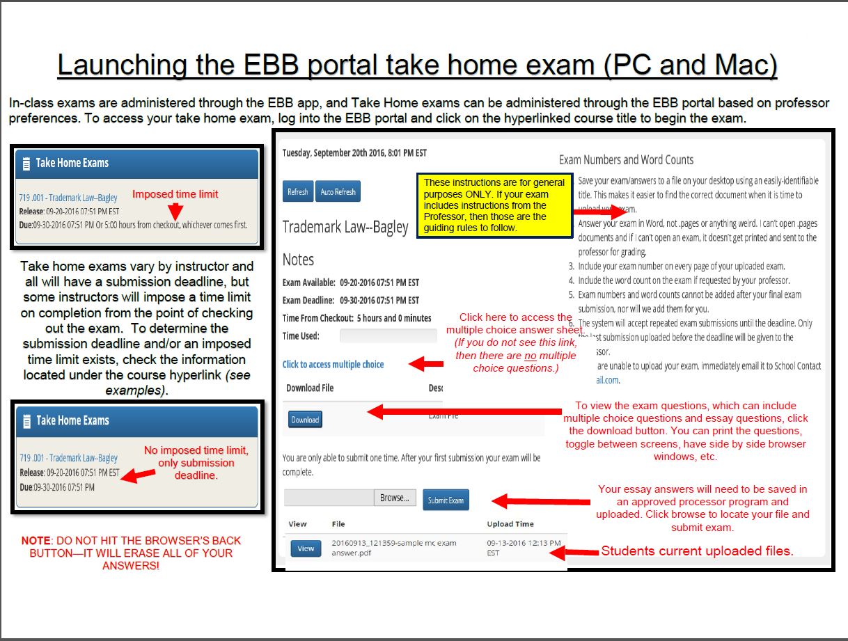 EBB Portal Instructions University of Houston