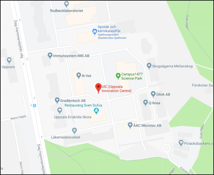 Uppsala Science Park Karta Kontakt UIC