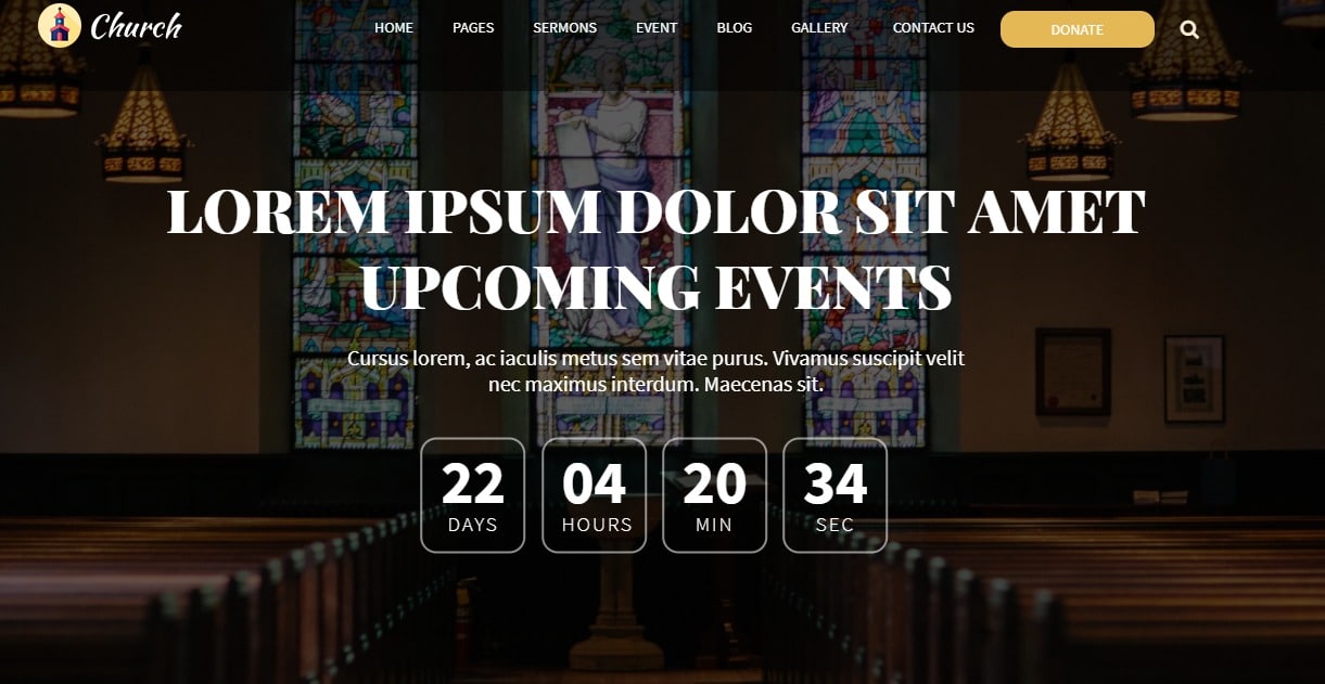 25+ Church Website Template Options With Subtle & Elegant Design
