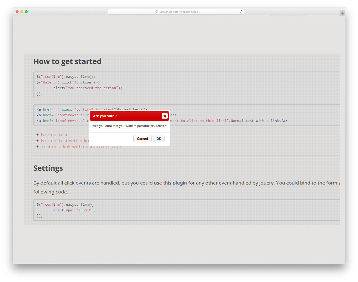 22 Jquery Confirm Plugins To Double Check The Selected Option 2020