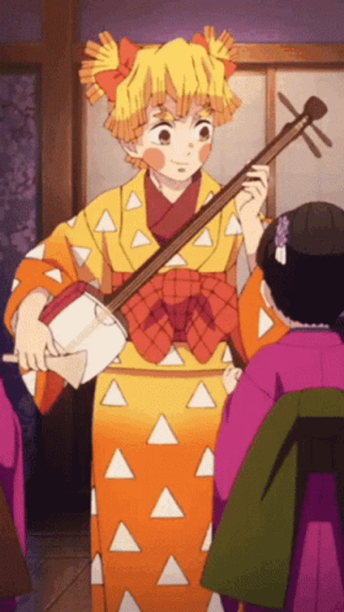 Zenitsu Plays Shamisen GIF UINona GIFs