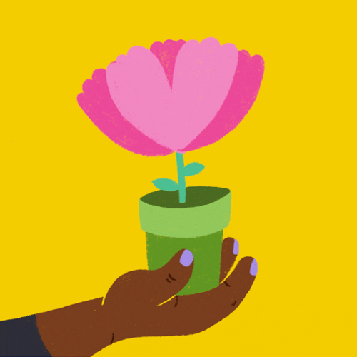 Thank You Flower In Pot GIF UINona GIFs