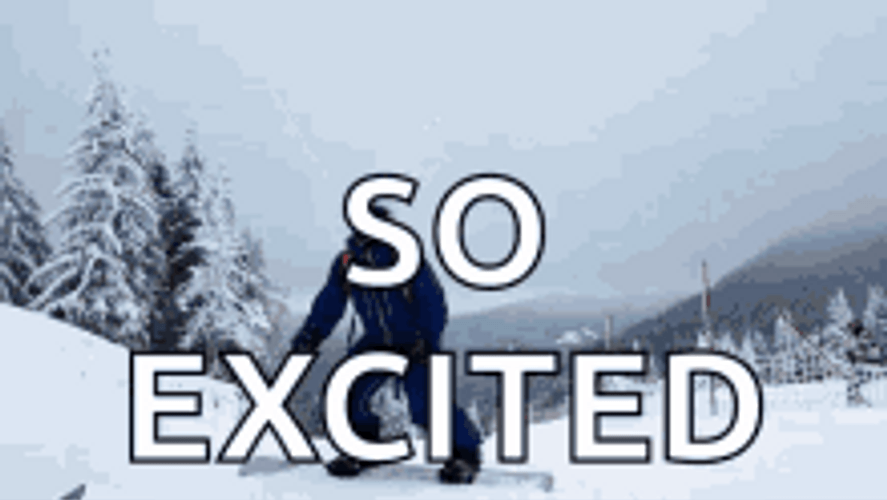 Snow So Excited GIF UINona