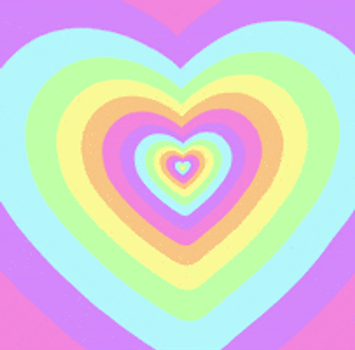 Pastel Heart Tunnel Animated GIF UINona GIFs