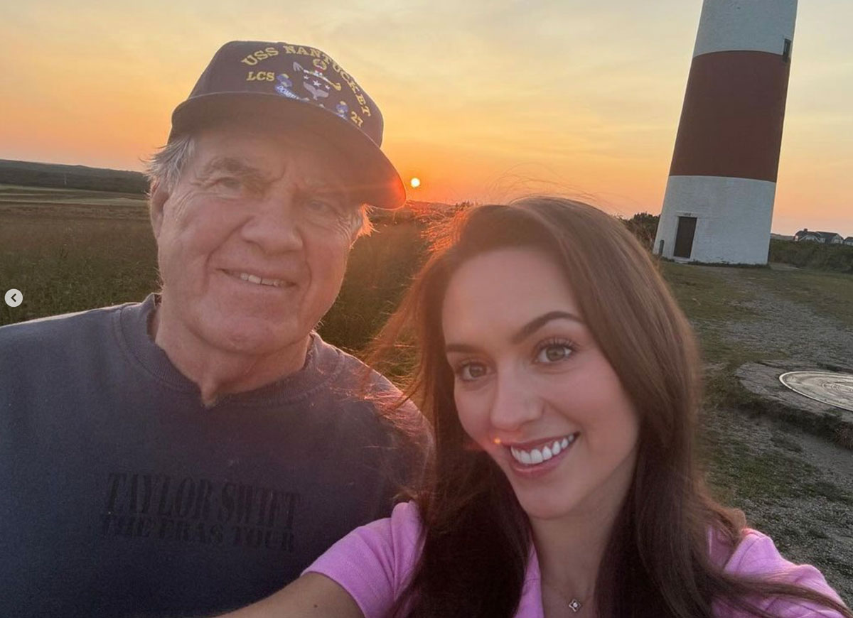Former Patriots Coach Bill Belichick, 72, Pictured In Affectionate