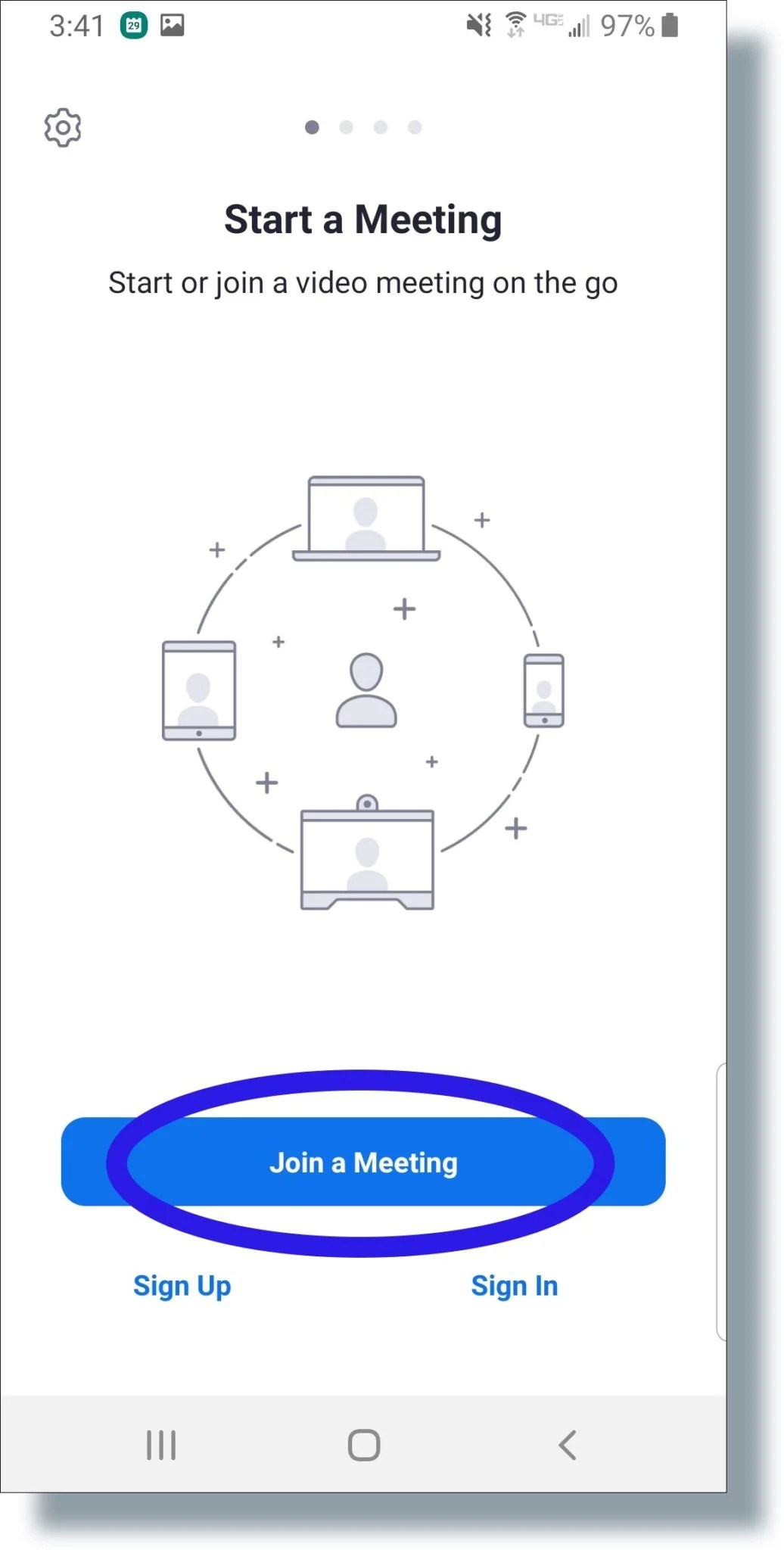 Joining a Zoom Meeting (Android) University Information Services