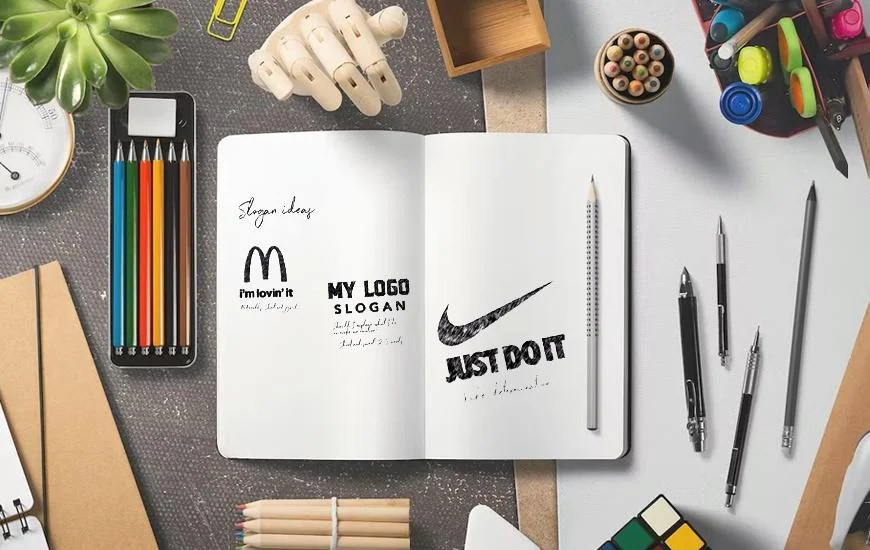 How to design a logo with a slogan or tagline Uislick