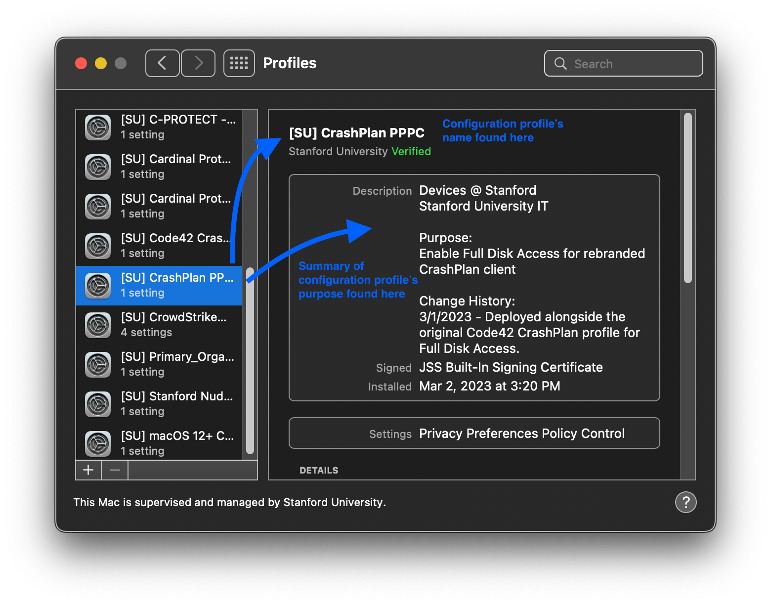 Configuration Profiles (macOS) University IT